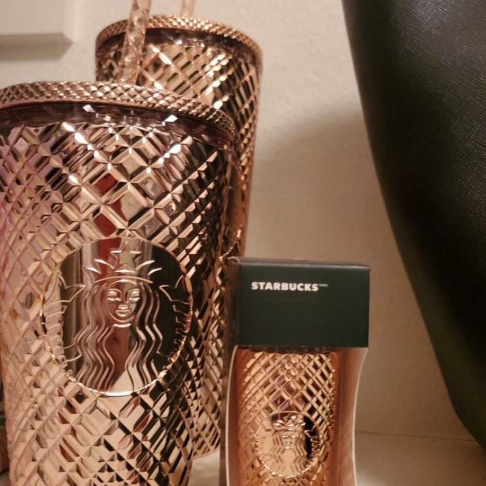 Starbucks Metallic Rose Tumbler Duo